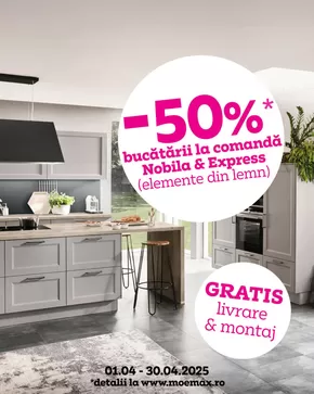 Catalog Mömax | -50% Bucătării la comandă, Nobilia & Express | 2025-04-01T00:00:00.000Z - 2025-04-30T00:00:00.000Z