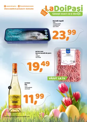 Catalog La Doi Pasi Huși | Oferta La Doi Pasi | 2025-04-01T00:00:00.000Z - 2025-04-30T00:00:00.000Z