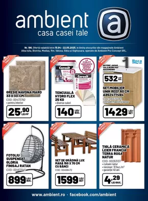 Catalog Ambient | Revista promoțională Ambient nr. 196 | 2025-04-15T00:00:00.000Z - 2025-05-22T00:00:00.000Z