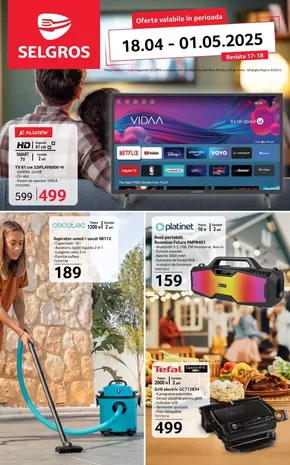 Catalog Selgros Cluj-Napoca | NONFOOD | 2025-04-18T00:00:00.000Z - 2025-05-01T00:00:00.000Z