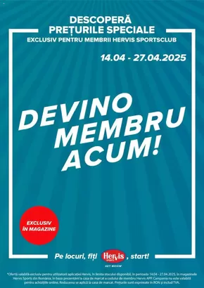 Catalog Hervis | Devino Membru Acum! | 2025-04-18T00:00:00.000Z - 2025-04-27T00:00:00.000Z
