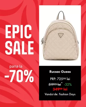 Catalog Fashion Days Fălticeni | Epic Sale Până la -70% | 2025-05-13T00:00:00.000Z - 2025-05-26T00:00:00.000Z