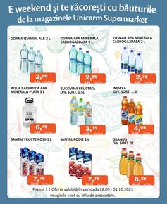 Catalog Unicarm Sibiu | E weekend și te răcorești cu băuturile! | 2023-09-28 - 2023-10-01