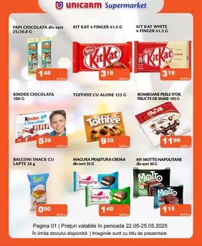 Catalog Unicarm | Nu trebuie sa reduci lista de cumpărături, trebuie doar să vii în magazinele Unicarm! | 2025-05-22T00:00:00.000Z - 2025-05-25T00:00:00.000Z