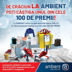 Catalog Ambient | TOMBOLA CRĂCIUNULUI 2023 A ÎNCEPUT! | 2023-11-15 - 2023-12-21