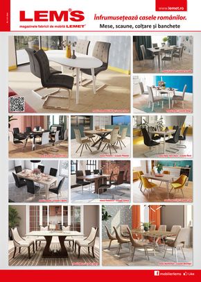 Catalog Lems Cluj-Napoca | Mese, scaune, colțare și banchete | 2023-11-21 - 2023-12-31