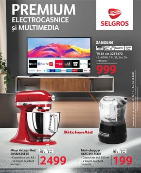 Catalog Selgros | Selgros PREMIUM ELECTROCASNICE ȘI MULTIMEDIA | 2023-11-24 - 2023-12-24