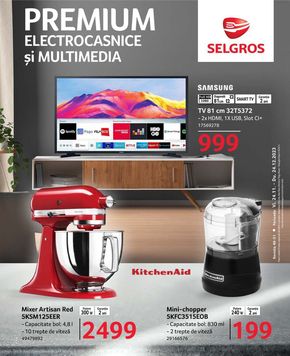 Catalog Selgros Cluj-Napoca | Selgros PREMIUM ELECTROCASNICE ȘI MULTIMEDIA | 2023-11-24 - 2023-12-24