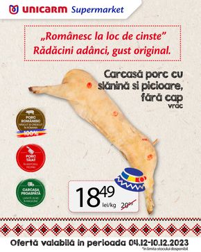 Catalog Unicarm Cluj-Napoca | Ofertă valabilă în perioada 04.12 - 10.12.2023 | 2023-12-04 - 2023-12-10