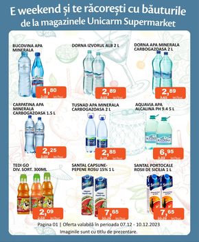Catalog Unicarm Cluj-Napoca | E weekend și te răcorești cu băuturile! | 2023-12-07 - 2023-12-10