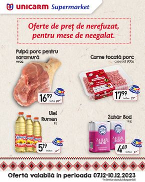 Catalog Unicarm Cluj-Napoca | Ofertă valabilă în perioada 07.12 - 10.12.2023 | 2023-12-07 - 2023-12-10