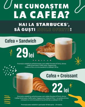 Catalog Starbucks Ploiești | Începe-ți ziua cu noile oferte Starbucks! | 2024-03-18 - 2024-03-31