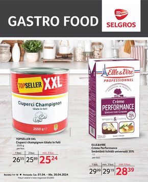 Catalog Selgros Cluj-Napoca | GASTRO FOOD | 2024-04-01 - 2024-04-30