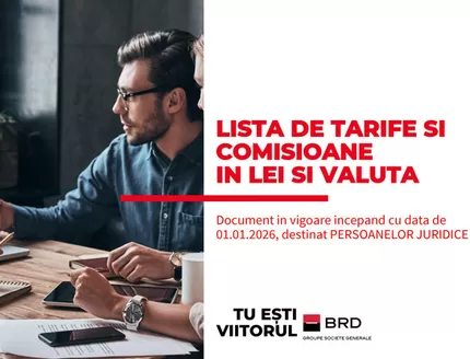 Catalog BRD Brașov | Listă tarife și comisioane în Lei și Valută pentru Persoane Jurdice | 2026-01-16T00:00:00.000Z - 2026-05-14T00:00:00.000Z