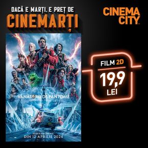 Catalog Cinema City | Marțea e cu noroc și toate filmele preferate au prețuri speciale. | 2024-04-16 - 2024-04-16