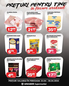 Catalog Unicarm Dej | Prețuri Pentru Tine in fiecare weekend! | 2024-04-25 - 2024-04-28