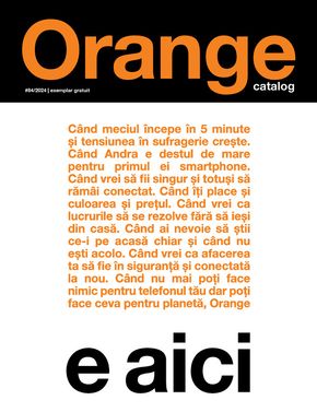 Catalog Orange București | Revista Orange 84/2024 | 2024-04-29 - 2024-09-15
