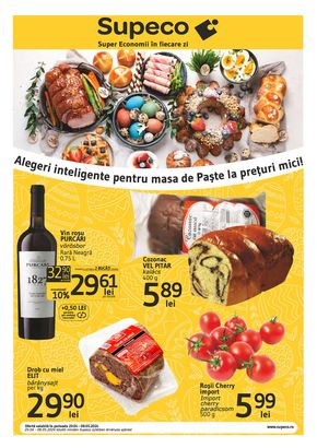 Catalog Supeco Oradea | Bilingv Supeco - Alegeri inteligente pentru masa de Paște la prețuri mici! | 2024-04-29 - 2024-05-08