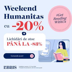 Catalog Libris Pitești | Weekend Humanitas cu -20% | 2024-05-17 - 2024-05-19