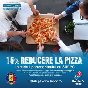 Catalog Domino's Pizza Tălmaciu |  Profită de 15% reducere la orice categorie de pizza | 2024-05-21 - 2024-05-31