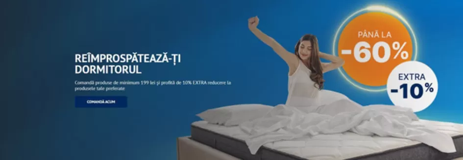 Catalog Dormeo Craiova | REÎMPROSPĂTEAZĂ-ȚI DORMITORUL | 2026-04-14T00:00:00.000Z - 2026-04-16T00:00:00.000Z