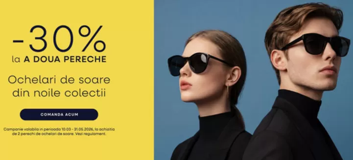 Catalog Lensa Galați | -30% la A DOUA PERECHE | 2026-04-15T00:00:00.000Z - 2026-05-31T00:00:00.000Z
