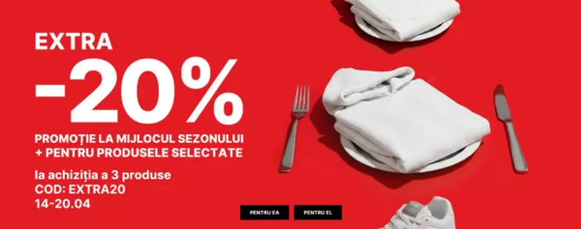 Catalog Cropp Suceava | EXTRA -20% PROMOŢIE LA MIJLOCUL SEZONULUI | 2026-04-15T00:00:00.000Z - 2026-04-20T00:00:00.000Z