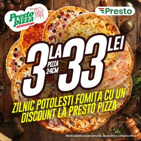 Catalog Presto Pizza | Zilnic potolești fomița cu un discount la Presto Pizza! | 2025-01-06T00:00:00.000Z - 2025-07-07T00:00:00.000Z