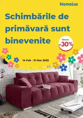 Catalog Homelux | Schimbările de primăvară sunt binevenite! | 2025-02-19T00:00:00.000Z - 2025-03-31T00:00:00.000Z