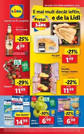 Catalog Lidl Iași | pentru perioada 17.03-23.03.2025 | 2025-03-12T00:00:00.000Z - 2025-03-23T00:00:00.000Z